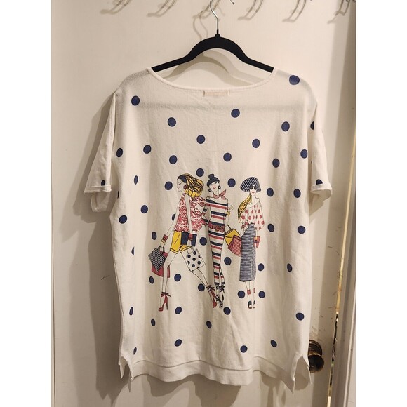 Mesh+lace Women's‎ XL 3 Ladies Studfed Design Short Sleeve Knit/Polyester Top - Picture 3 of 8